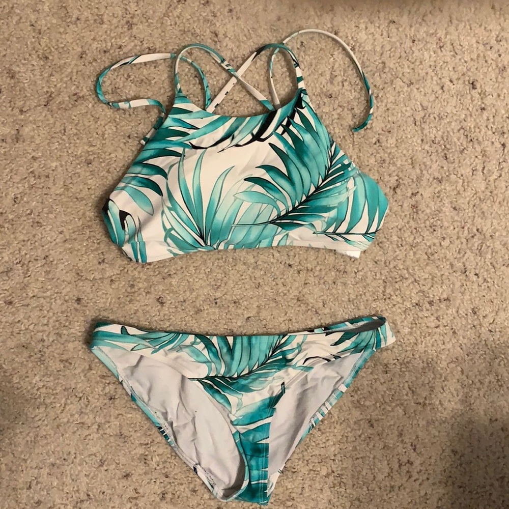 High neck bikini set